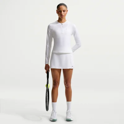 Nike Victory Women's Dri-Fit Straight Tennis Skirt - White/black - Size Xs